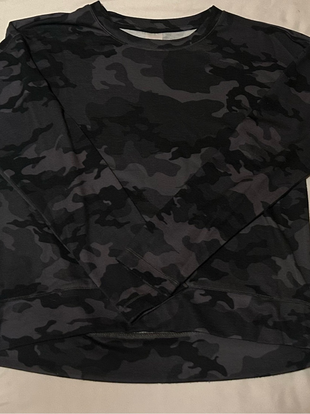 Avia Black and Gray Camo Crewneck